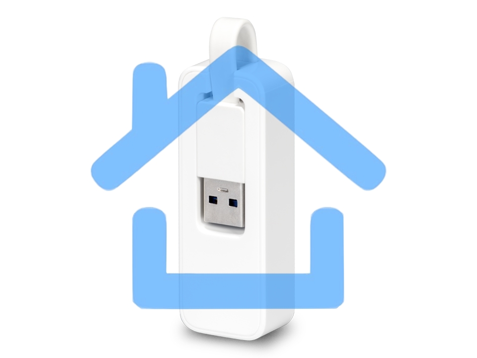 Сетевой адаптер TP-Link UE300 USB 3.0/Gigabit Ethernet
