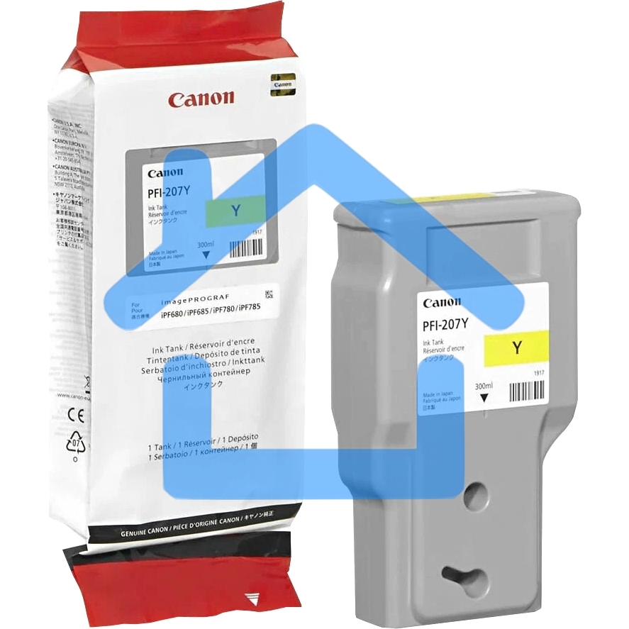 Картридж струйный Canon PFI-207 Y желтый для для iPF680/685/780/785 300ml (8792B001)