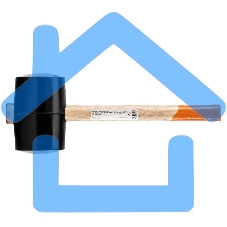 Киянка резиновая, 1130 г, черная резина, деревянная рукоятка Sparta