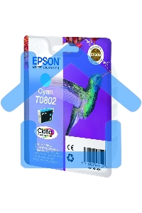 Картридж струйный Epson C13T08024011 голубой для Epson St PhP50/PX660/PX720WD (330стр.)