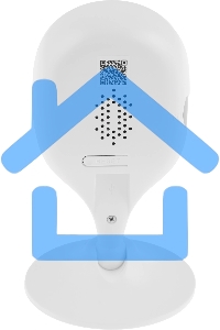 Компактная IP-видеокамера DAHUA DH-IPC-C5AP-0280B с Wi-Fi 2.4ГГц 5Мп, 1/3.2” CMOS, объектив 2.8мм, обнаружение людей, ИК 10м, микрофон, динамик