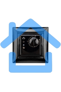 Терморегулятор механический RX-308B черный (совместим с Legrand серии Valena) Rexant