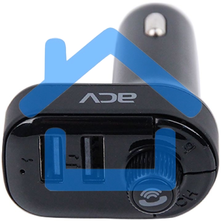 Автомобильный FM-модулятор ACV FMT-118B черный MicroSD BT USB (37399)