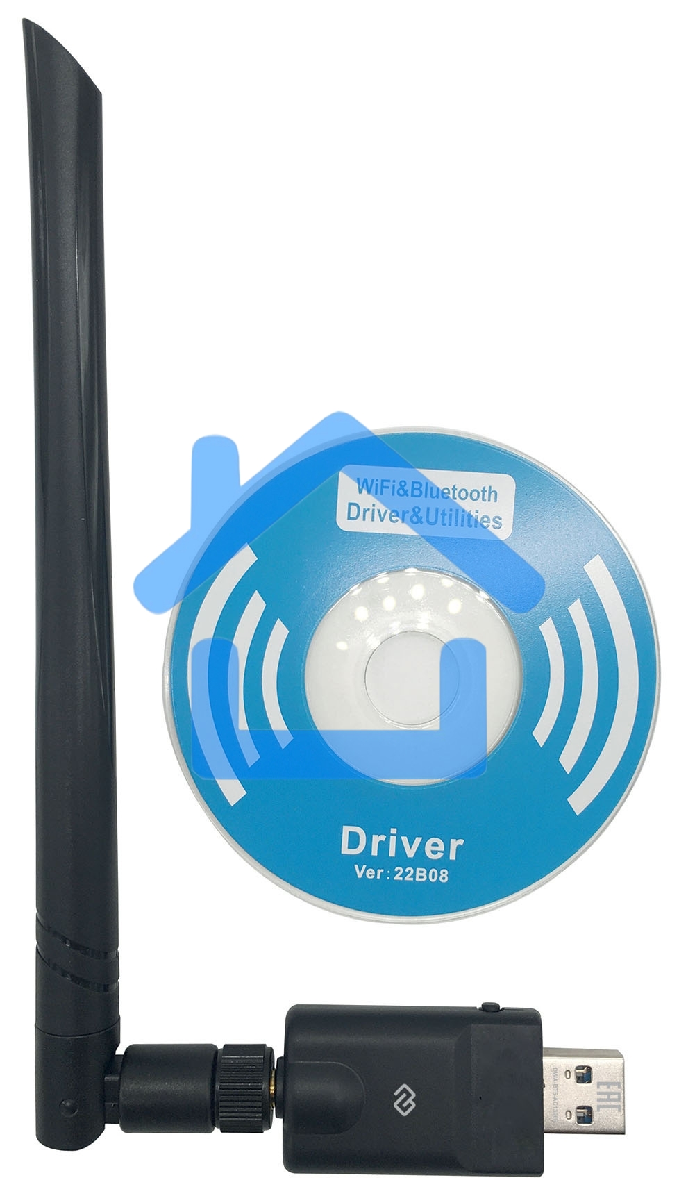 Сетевой адаптер WiFi + Bluetooth Digma DWA-BT5-AC1300E AC1300 USB 3.0 (ант.внеш.съем) 1ант. (упак.:1шт)