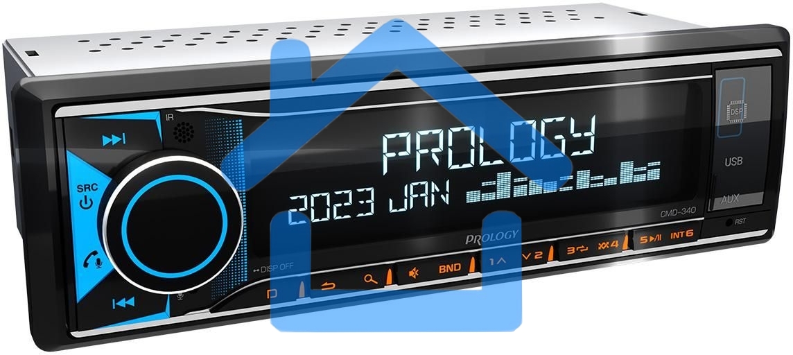 Автомагнитола Prology CMD-340 1DIN 4x55Вт