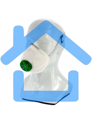 Полумаска фильтрующая, У-2К, FFP1, поролон Россия Сибртех