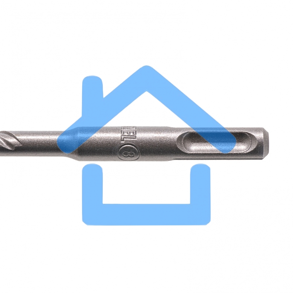 Бур по бетону, двойная спираль, Cobalt W-tip, 8x160 мм, SDS PLUS Denzel