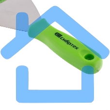 Шпательная лопатка из нержавеющей стали, 100 мм, пластмассовая ручка Сибртех 85548