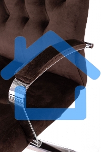 Кресло руководителя Бюрократ T-9928SL Fabric коричневый Italia 6, крестов. металл хром