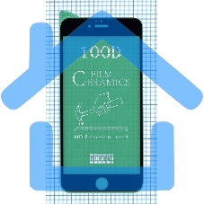 Керамическая пленка (стекло) для Iphone 6/ 6S plus черный