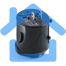 Переходник Konoos Универсальный сетевой переходник для путешествий WTA-1, вилки/розетки EU,US,RU