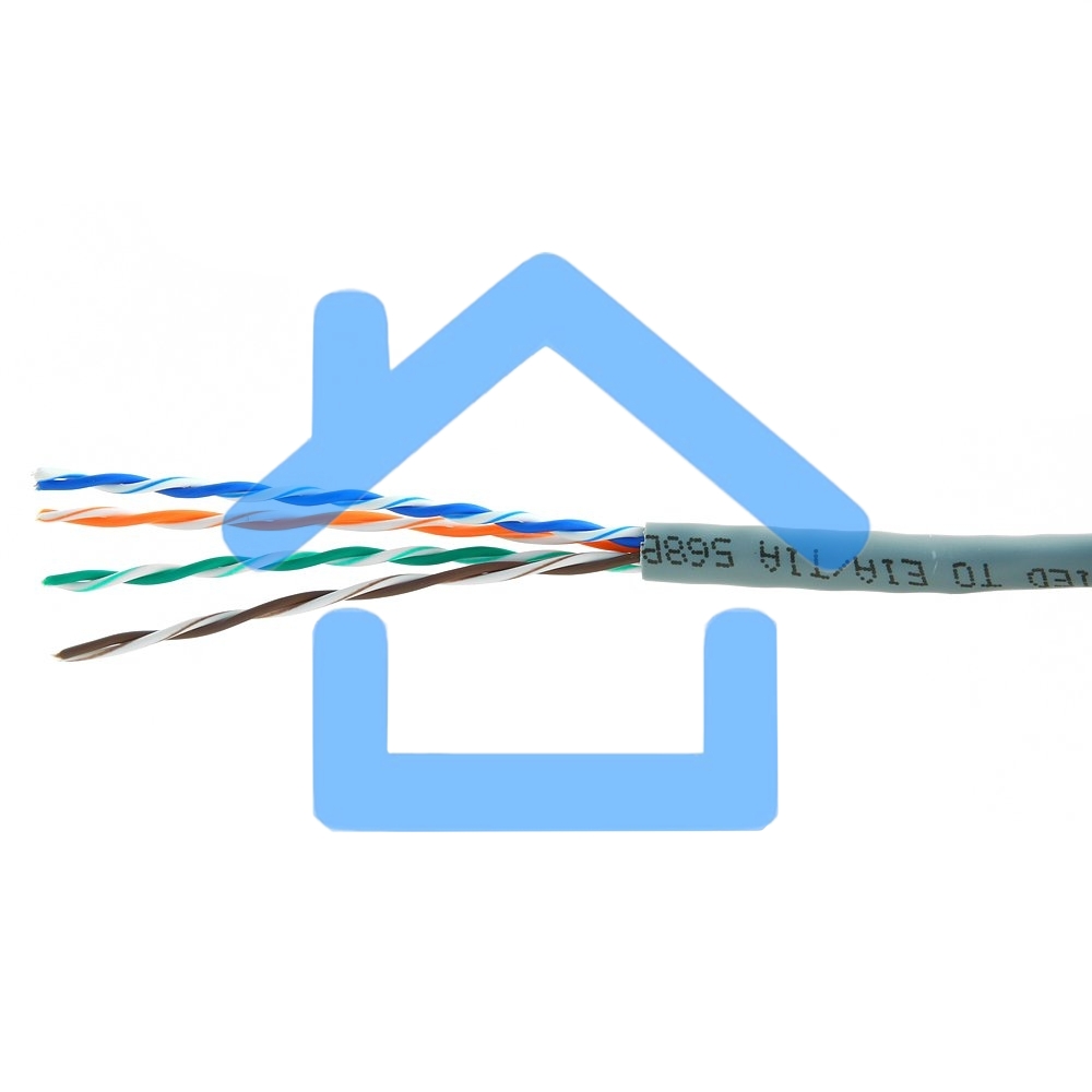 Кабель Cablexpert, UTP5e, 4 пары, 7 *0.18 мм, медь, многож., 305 м, Fluke Test, серый