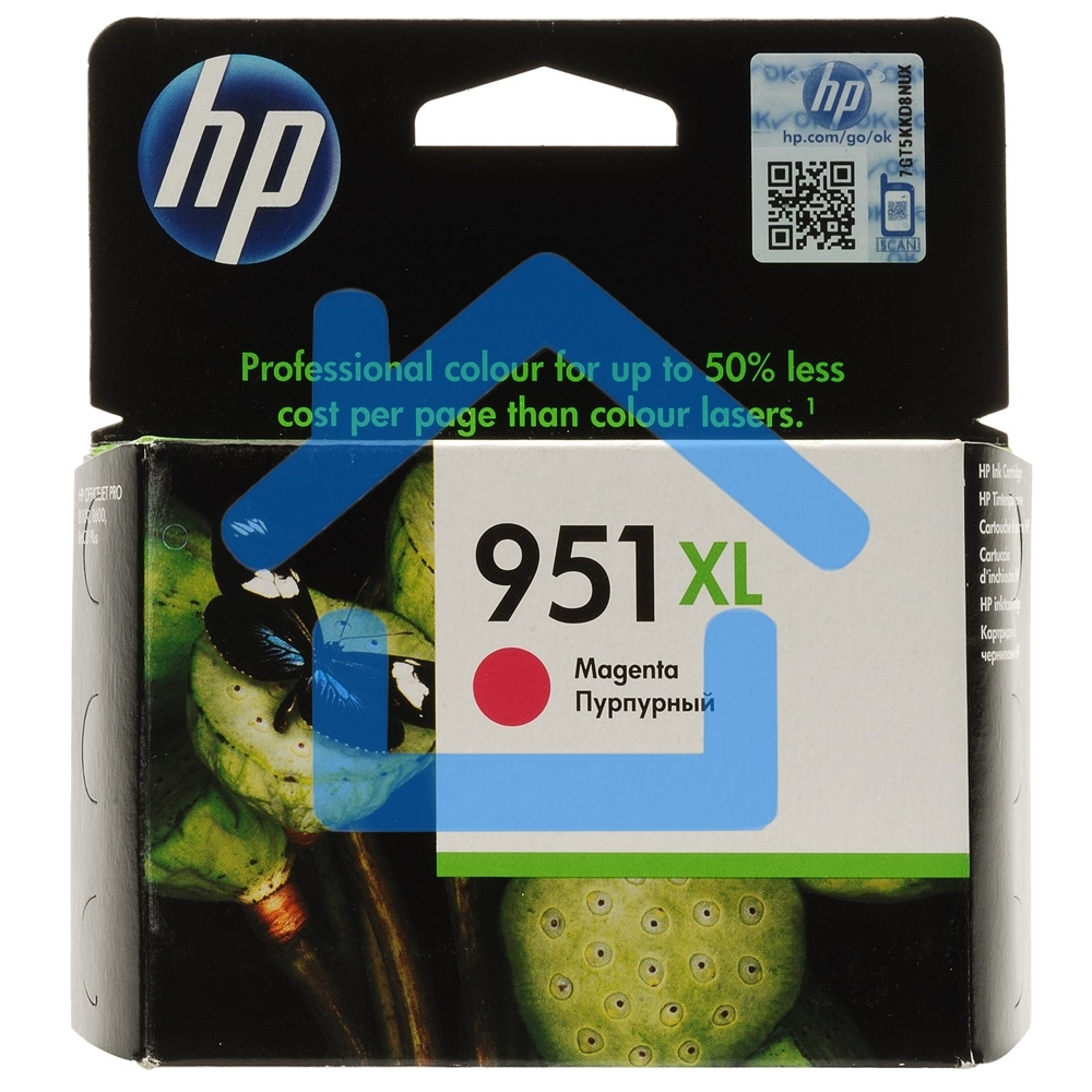 Картридж струйный HP №951XL CN047AE пурпурный для HP OJ Pro 8100/8600 (1500стр.)