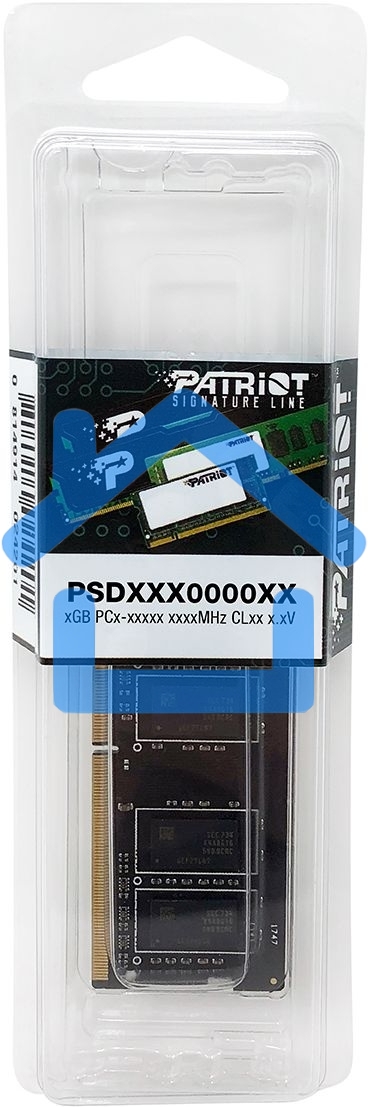 Оперативная память Patriot Signature, DDR4, 16Gb (1x16 Gb), 3200 MHz, CL22, SO-DIMM
