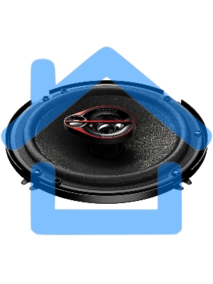 Колонки автомобильные Pioneer TS-R1651S-2 (без решетки) 300Вт 90дБ 4Ом 14.24см (6дюйм) (ком.:2кол.) коаксиальные трехполосные