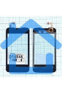 Сенсорное стекло (тачскрин) для Huawei HX035579A_VO W1447, черное