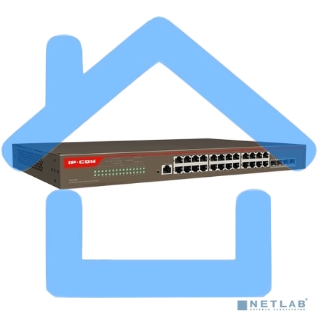 Коммутатор управляемый в стойку, 24*1Gbit RJ45, 4*SFP 10Gbit, console port IP-COM G5328X