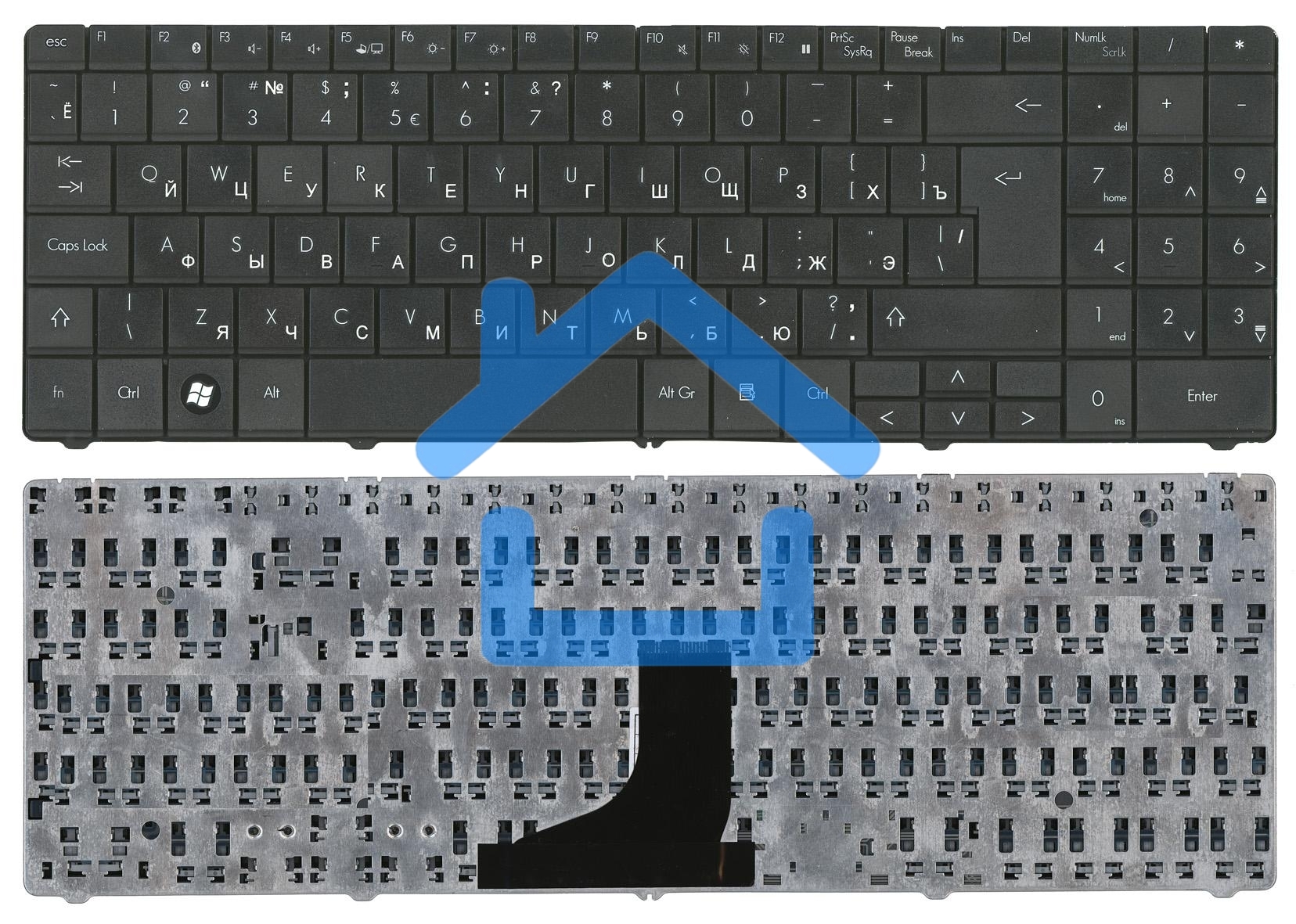 Клавиатура для ноутбука Packard Bell SL51 черная