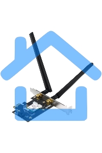 Сетевой адаптер ASUS PCE-AX1800 WIFI 802.11ax, 2402 + 574Mbpsб PCI-E Adapter, 2 антенны; 90IG07A0-MO0B00