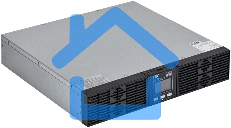 Источник бесперебойного питания однофазный Online 1000 Ва/1000 Вт, Rack mount, c LCD дисплеем 24VDC с АКБ 2U 2х9AH