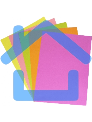 Бумага Silwerhof DAILY A4/80г/м2/100л./радуга неон (5цветов)