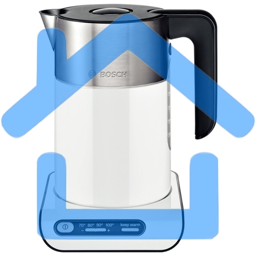 Чайник электрический Bosch TWK8611P 1.5л. 2400Вт белый/серебристый (корпус: нержавеющая сталь)