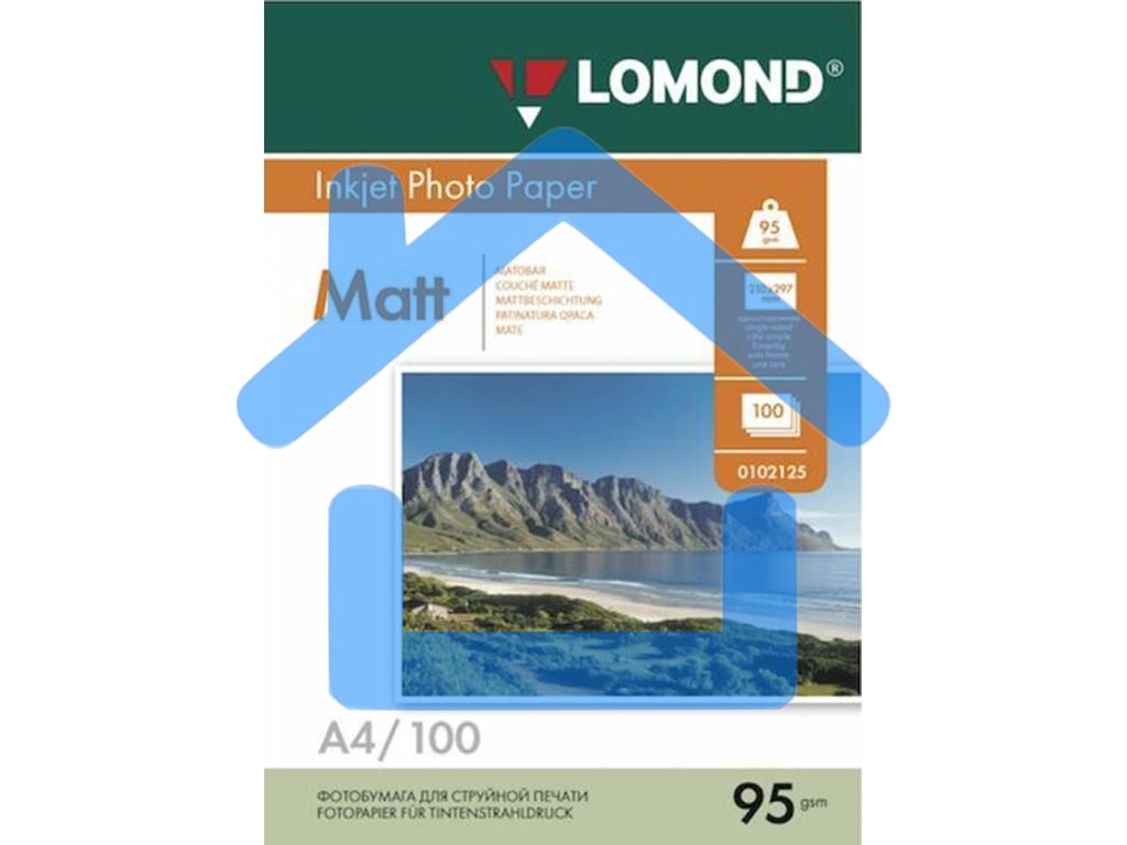 Фотобумага LOMOND Односторонняя Матовая, 95г/м2, A3/100л.