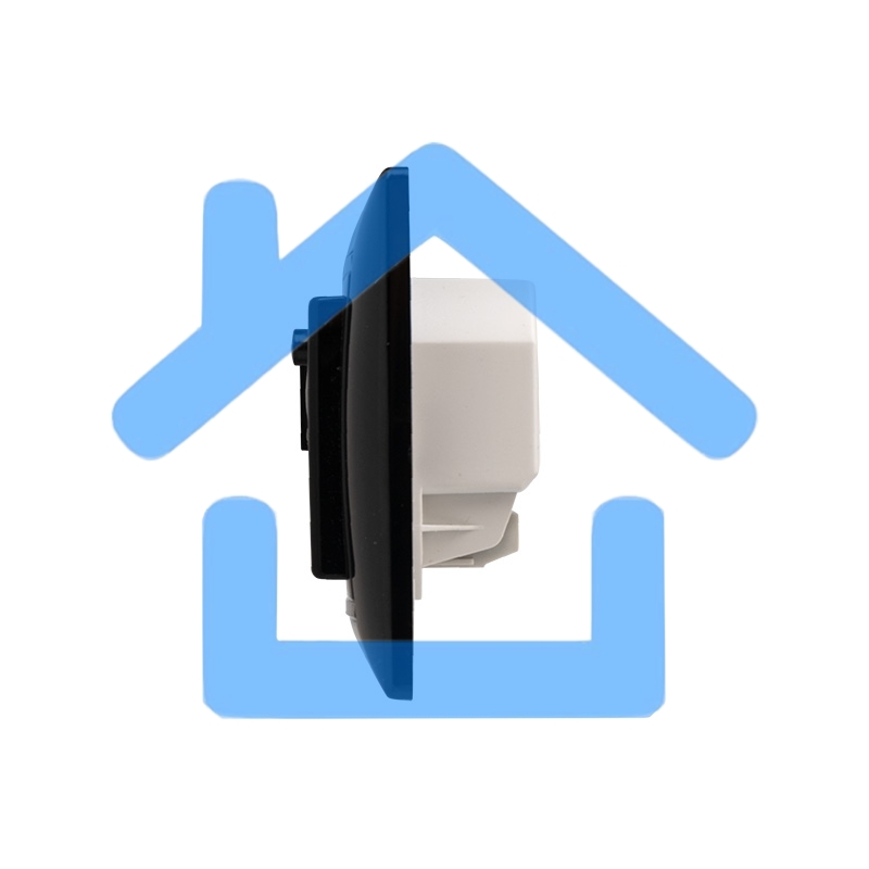 Терморегулятор механический RX-308B черный (совместим с Legrand серии Valena) Rexant