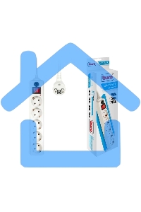 Сетевой фильтр Buro 500SH-1.8-W 1.8м (5 розеток) белый (коробка)