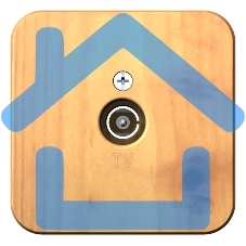 Коннектор TV ОП BLANCA изол. пласт. ясень SchE BLNTA000015