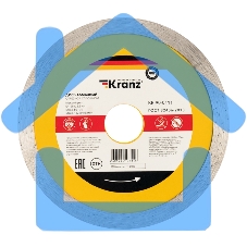 Диск алмазный отрезной сплошной 125x22.2 мм Kranz 