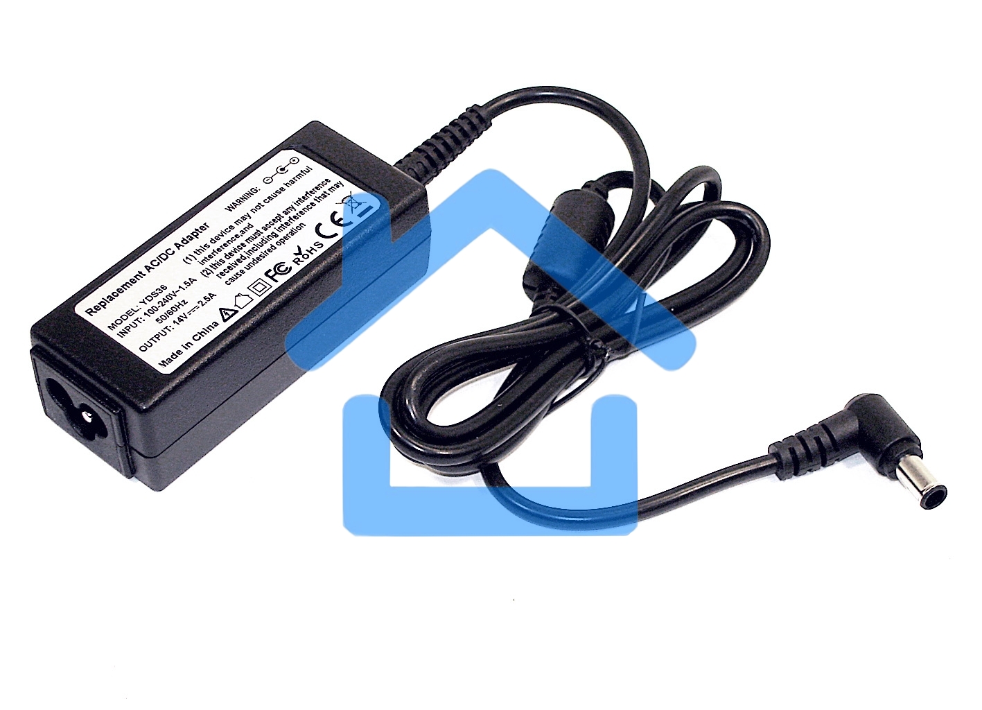 Блок питания для монитора и телевизора LCD 14V 2.5A (6.5x4.4 mm) 35W OEM
