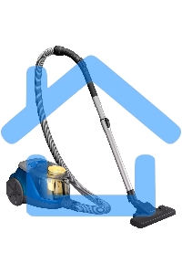 Пылесос Philips XB2125/09 синий, 360/850 Вт, уборка сухая, пылесборник контейнер 1.3 л