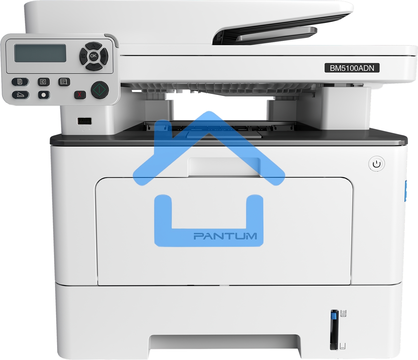 МФУ лазерное Pantum BM5100ADN, A4, ч/б, печ. до 40 стр/мин., скан. до 24 стр/мин., 1200 x 1200 dpi, USB, RJ-45