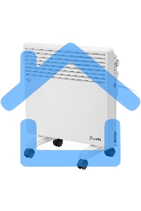 Конвектор электрический MTX CH-1000, белый, 1000 Вт, 10 м2, термостат