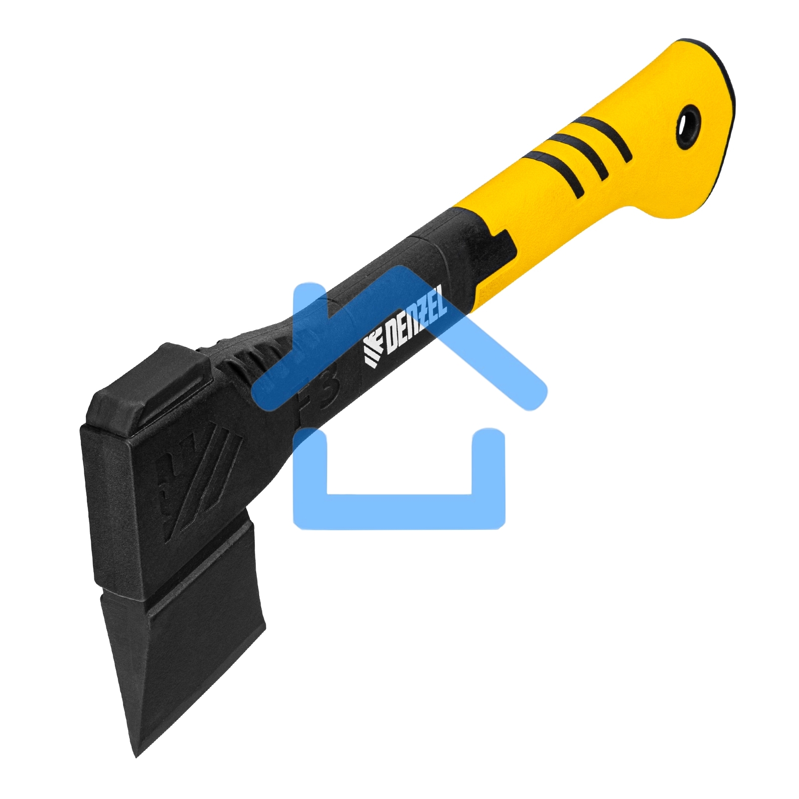 Топор-колун Denzel 21430 F3, 640 гр, двухкомпонентная рукоятка, 320 мм