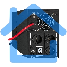 Источник бесперебойного питания (инвертор, синус, для котла) ExeGate SineTower SZ-2000.LCD.AVR.3SH.1C13.USB 2000VA/1600W, чистая синусоида, LCD дисплей, AVR, 3*Schuko+1*C13, USB, линейно-интерактивный, внешняя батарея 24В до 200А·ч, черный