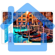 Коврик для мыши Buro BU-M80041 рисунок/Венеция