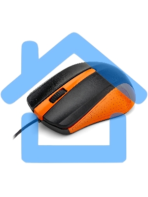 Мышь проводная ExeGate Professional Standard SH-9030BO черный/оранжевый, 1200 dpi, USB, кнопки - 3