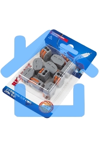 Соединительная клемма многоразовая, 2-х проводная, серая (0,08-4 мм²), (10шт.) Rexant