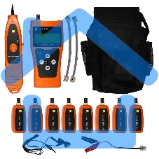 Тестер кабельный Lanmaster LAN-PRO-L/TPK-N-8R (упак:1шт) оранжевый