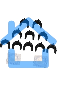 Комплект бушингов CET CET2490R для HP LJ Enterprise 600 M601/M602/M630 резинового вала (упак.:2шт)