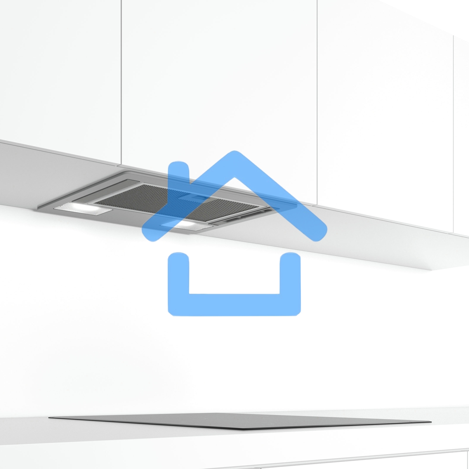 Вытяжка встраиваемая Bosch DLN52AC70 нержавеющая сталь, 53.4 см, 302 куб. м/ч, 54 дБ