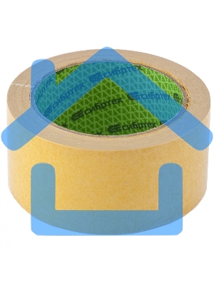 Лента клейкая двусторонняя, 50 мм х 25 м, на полипропиленовой основе Сибртех