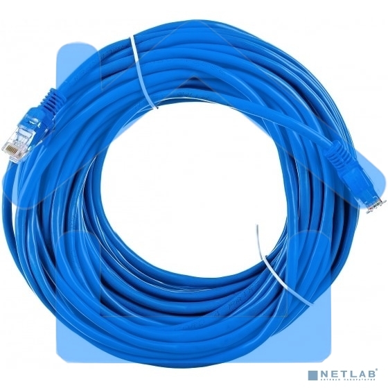 Патч-корд UTP Cablexpert PP12-20M/B кат.5e, 20м, литой, многожильный (синий)