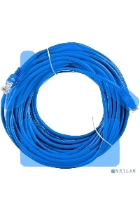 Патч-корд UTP Cablexpert PP12-20M/B кат.5e, 20м, литой, многожильный (синий)