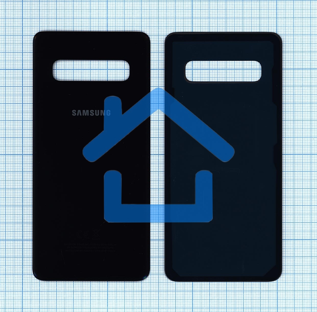 Задняя крышка для Samsung G973 Galaxy S10 черный