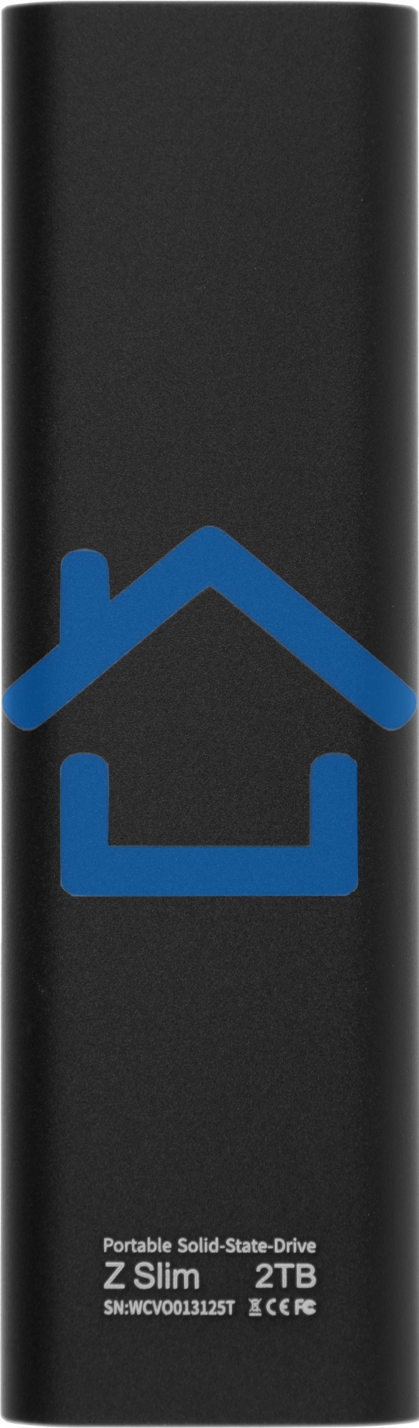 Накопитель SSD External Netac 2.0Tb Z SLIM <NT01ZSLIM-002T-32BK> (USB3.2, up to 520/480MBs, 100х29.5х9mm, Black)