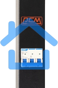 Блок распределения питания Powercom PDU-32AVMS24-18C3-6C9-3P верт.размещ. 18xC13 6xC19 с сетевым мониторингом 3x32A EN 60309 2м