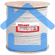 Кабель коаксиальный магистральный Rexant RG-11U, 75 Ом, CCS/Al/Al, 83%, бухта 305 м, белый